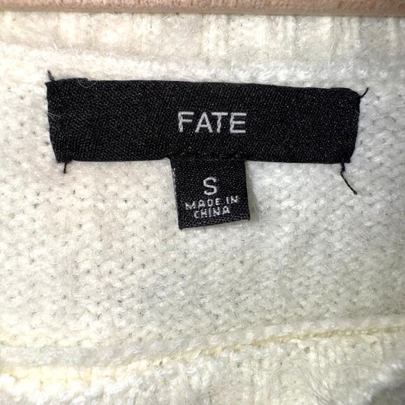 Fate Small Striped Knit Sweater Multicolor Boho Cozy Fall Vibes - Picture 4 of 5